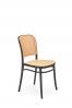 K-483 kárpitozott szék, étkezőszék fekete váz, natúr polypropylén ülés támla